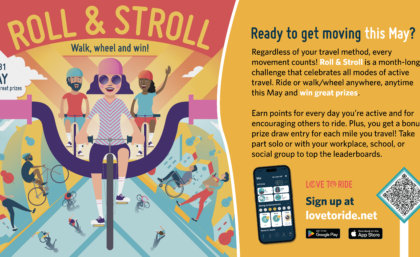 Make every move count this May with Roll & Stroll!